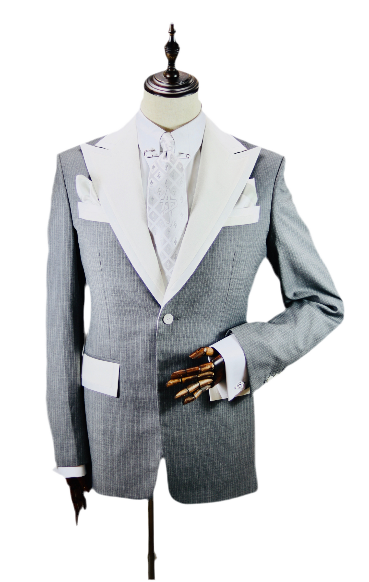 Grey Pinstripe Tuxedo