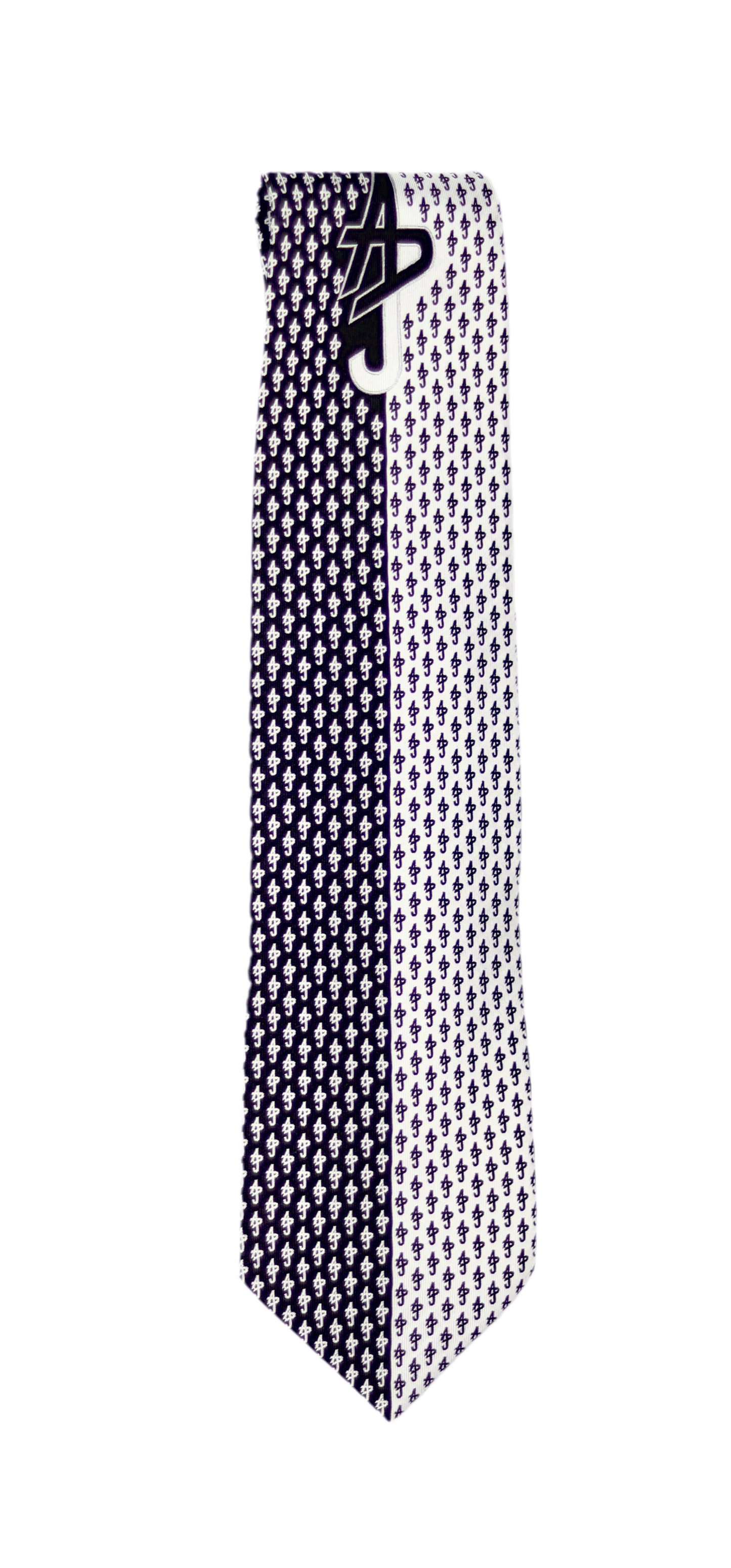 Black/White ADJ Monogram Tie