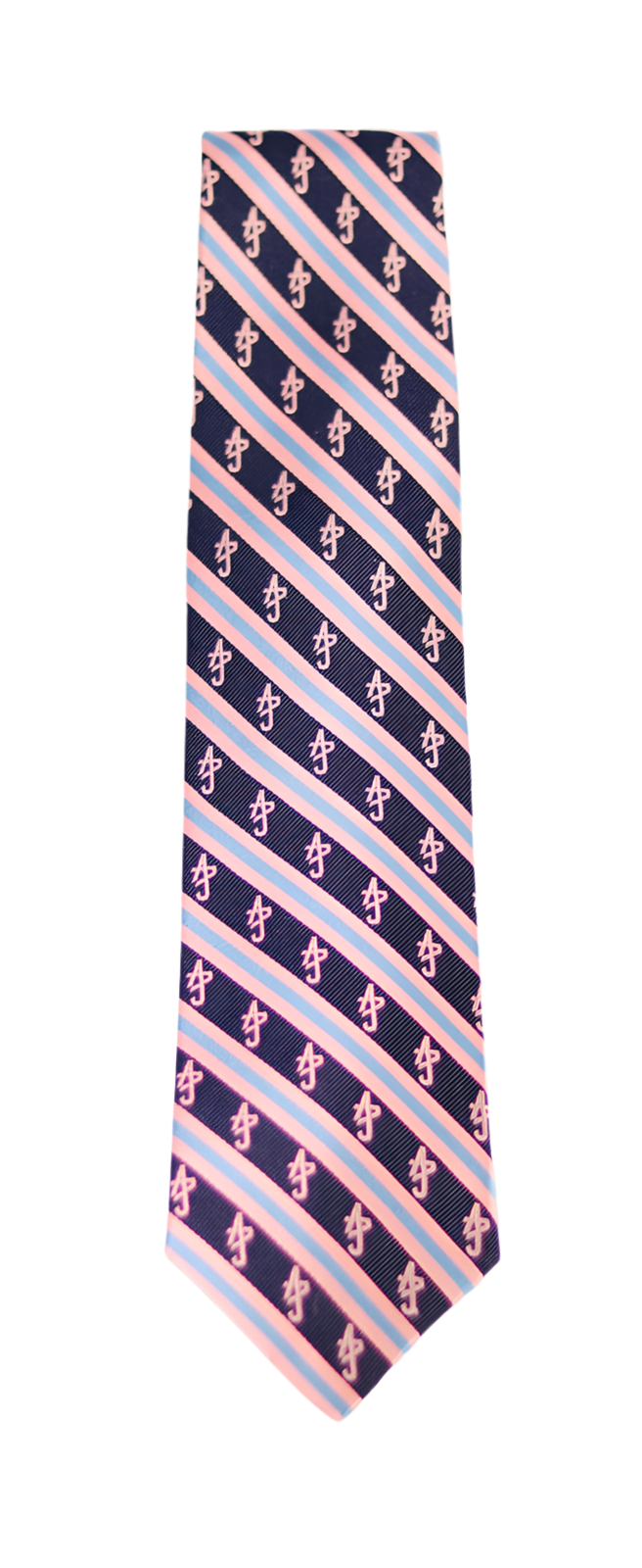 Navy Multi Stripe Silk Tie