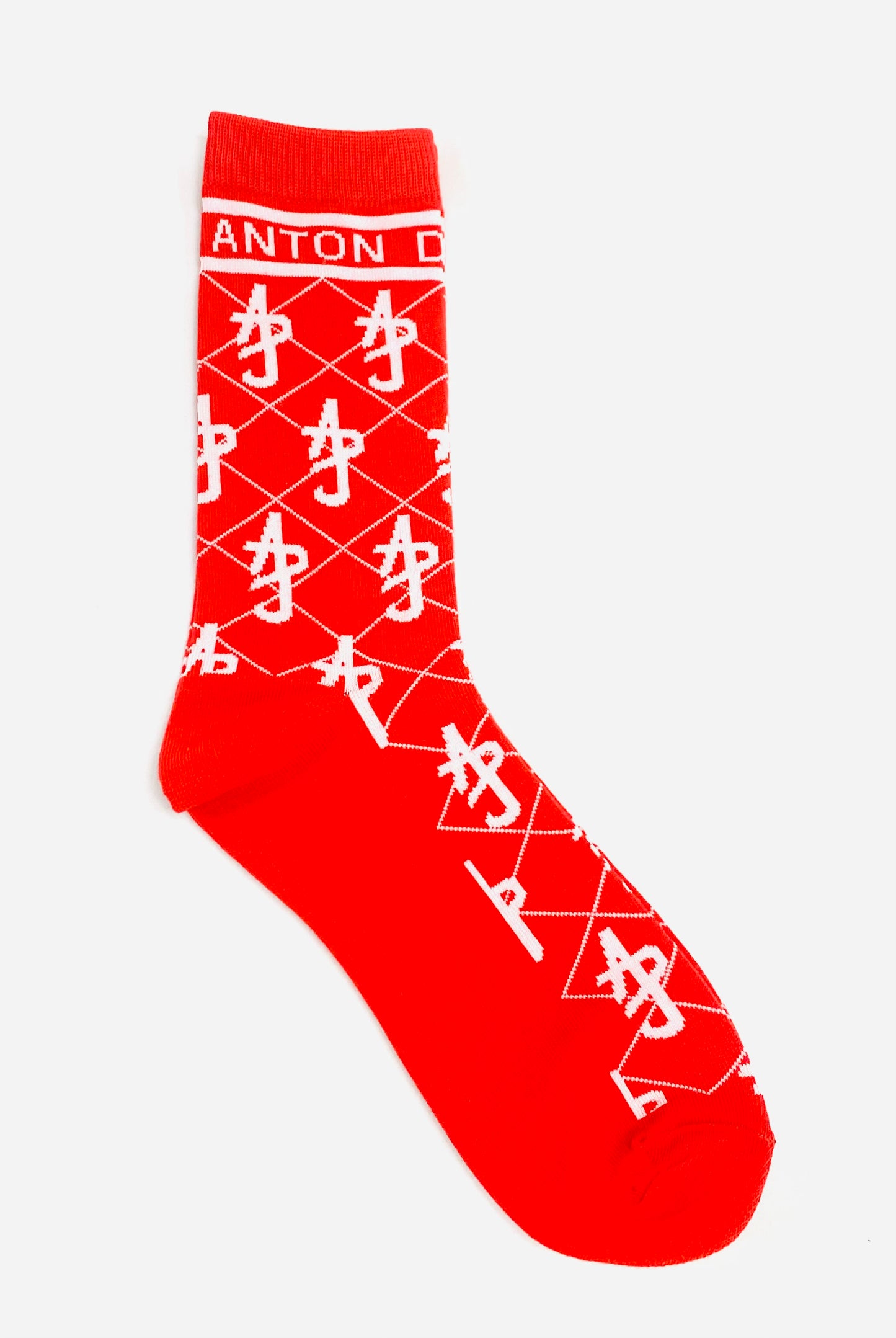 Red ADJ Cotton Blend Socks